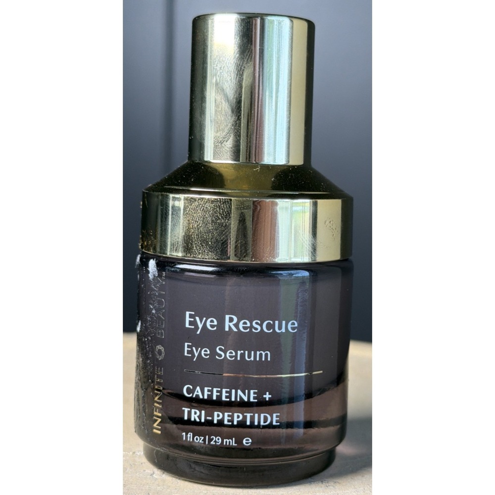 Infinite Beauty Eye Rescue Eye Serum Caffeine + Tri Peptide 1 Fl. oz New
